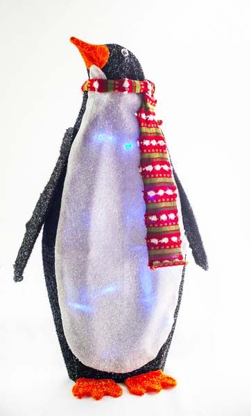 28" penguin w/battery operated 24 blue led modelo: MH66175-1GJ45 