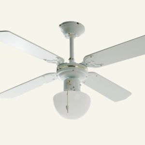 Mod: 4A1L42 ventilador de techo 4 aspas 1 lampara 42" 3 velocidades color blanco 