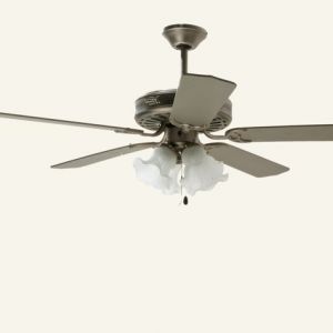 Mod: 5A4L52 ventilador de techo 5 aspas 4 lamparas 52" 3 velocidades aspas de doble vista 