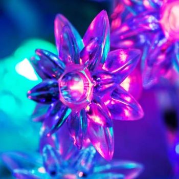 Flor de led 20 focos modelo: WS-4027-C multicolor 
