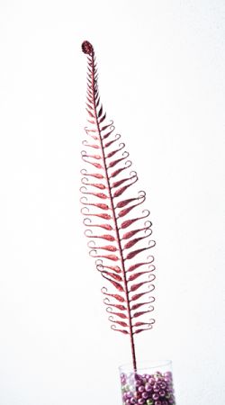 hoja tipo palma modelo: F21412 oro, rojo, plata y verde